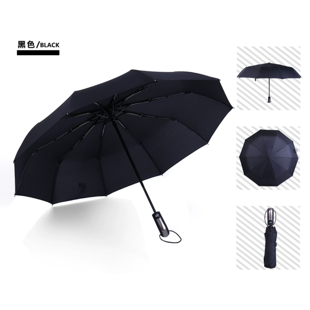8-Bone Umbrella - Black